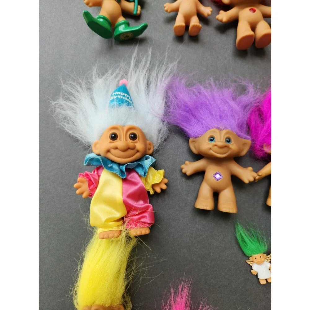 Vintage Troll Doll Lot 80s 90s Russ Berrie Ace Novelty Dam 25 Toys